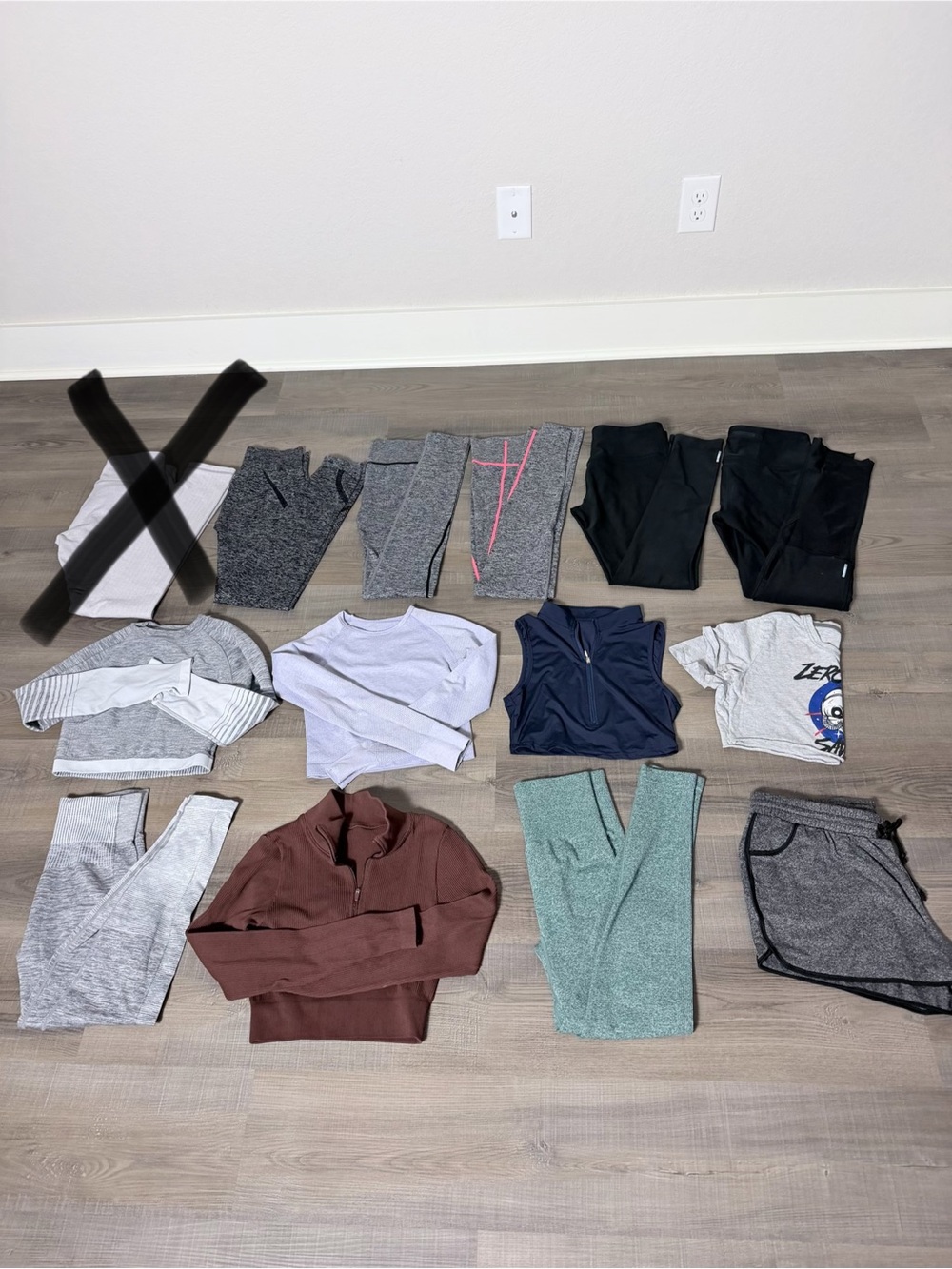 Assorted Activewear Lot - Neutral & Pastel Colors